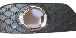 MERCEDES C-CLASS W204 FRONT BUMPER GRILLE,+FOG LAMP HOLE,+CHROME RIM  CLS/ELG LATE MODEL, 11-13