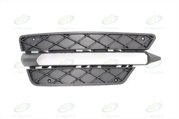 MERCEDES C-CLASS W204 FRONT BUMPER GRILLE,+FOG LAMP HOLE,+CHROME RIM CLS/ELG LATE MODEL, 11-13