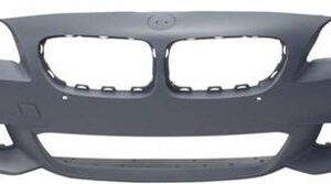 BMW 5 SERIES F10 FRONT BUMPER,+WASH HOLE,+PDC HOLE+TOW HITCH COVER, PRIMED, M-SPORT, LATE MODEL, P3 13-17